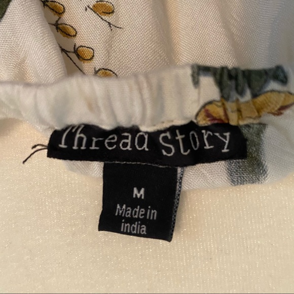 Tropical Print boat neck frill top - Picture 4 of 4